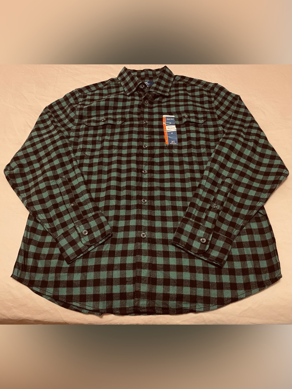 George Super Soft Plaid Flannel Size Medium Men’s NWT